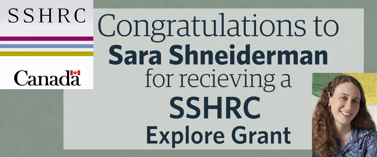 SSHRC Announcement - Department of Anthropology