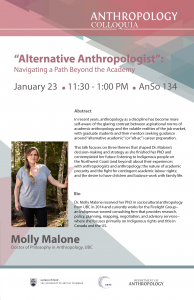 September 26, 2019, ‘Alternative Anthropologist: Navigating a Path Beyond the Academy