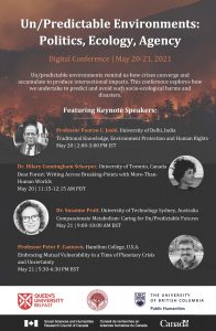 Register for the Un/Predictable Environments: Politics, Ecology, Agency Conference!